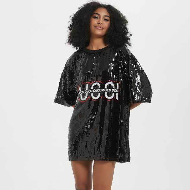 Sequin Half Sleeve Casual Dress