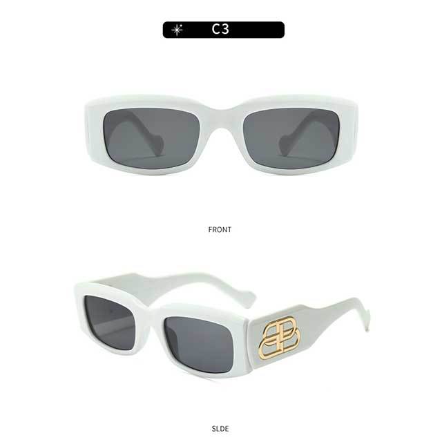 Vintage Brand Designer Square Sunglasses For Women