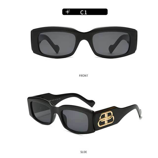 Vintage Brand Designer Square Sunglasses For Women