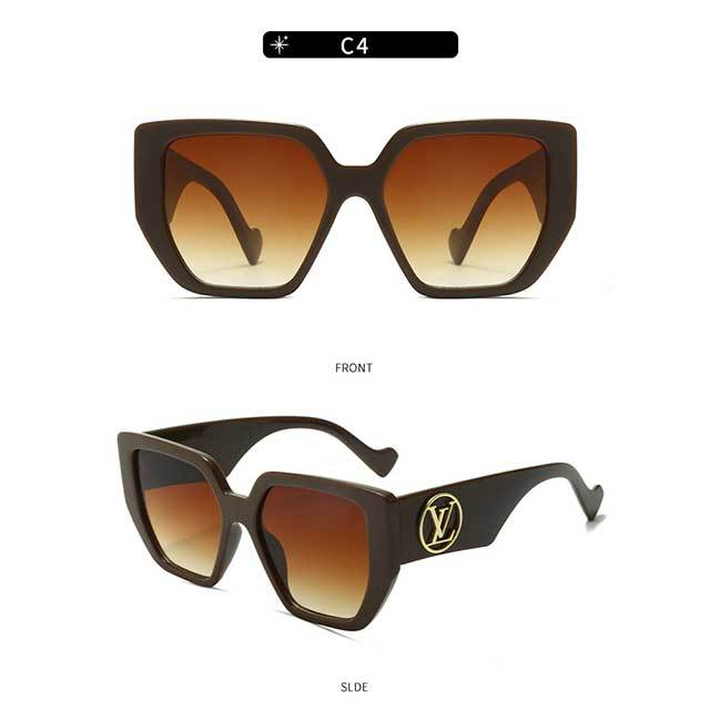 New Vintage Rectangle Sunglasses Women