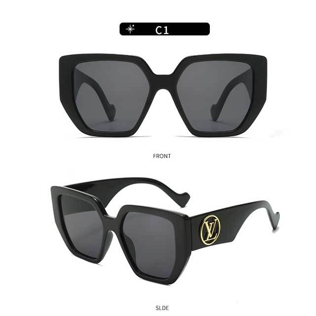 New Vintage Rectangle Sunglasses Women