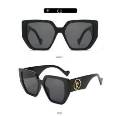 New Vintage Rectangle Sunglasses Women