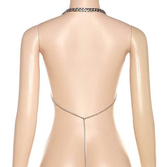Metal Chain Halter Top