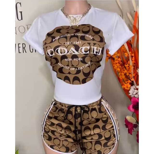 Printed Sporty Short Set