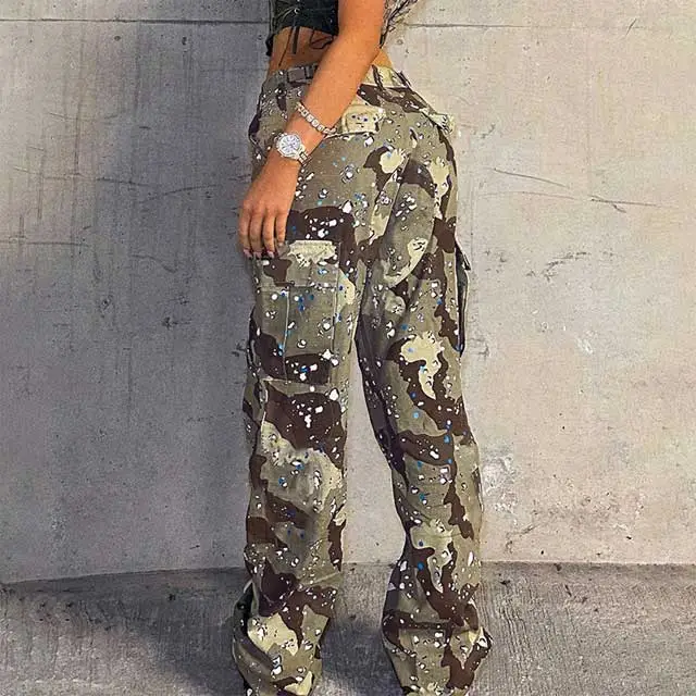 Splash Ink Camo Cargo Pants