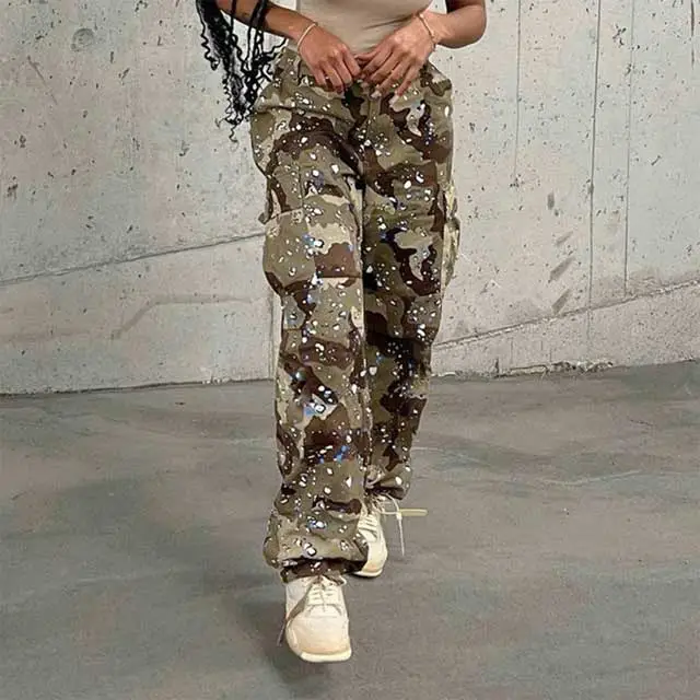 Splash Ink Camo Cargo Pants