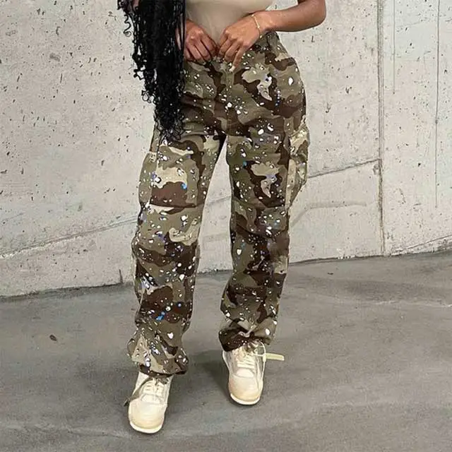 Splash Ink Camo Cargo Pants