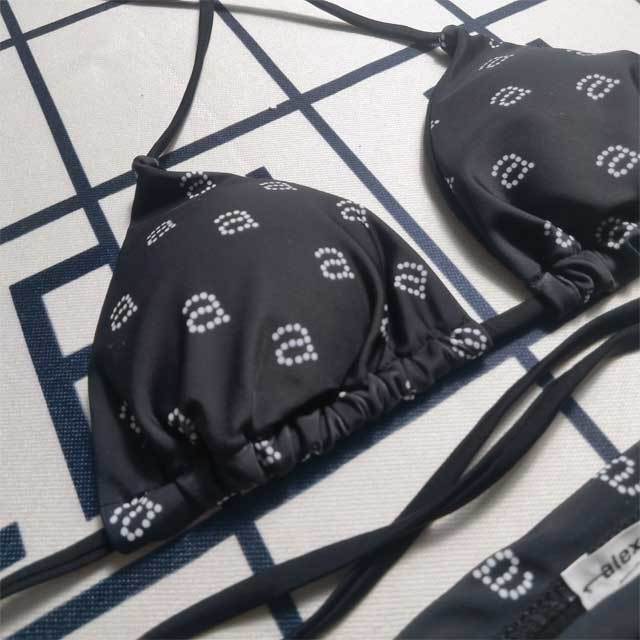 Printed Strappy Bikini Swimsuit