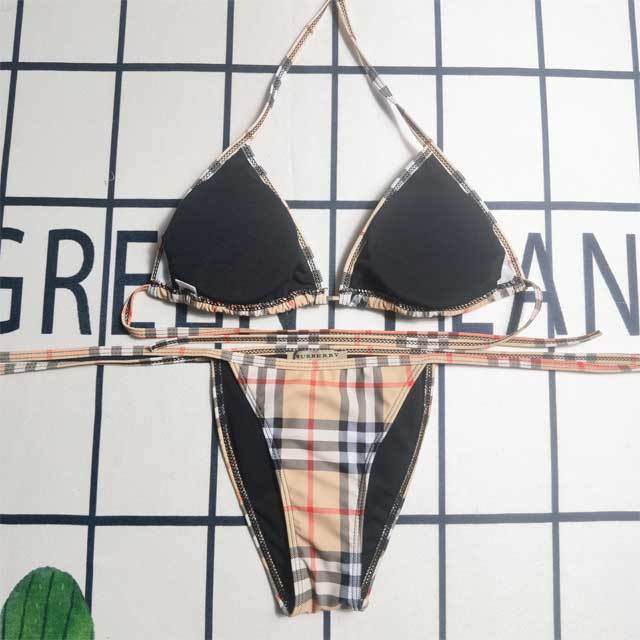 Plaid Print Bikini Set
