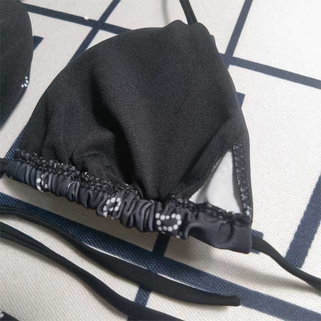 Printed Strappy Bikini Swimsuit
