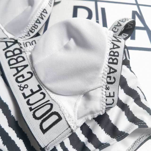 Zebra Print High Waist Bathing Suit