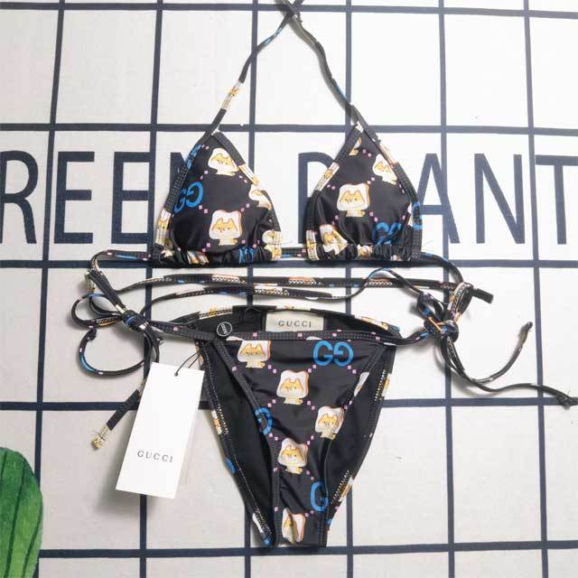 Cartton Print Bikini Set
