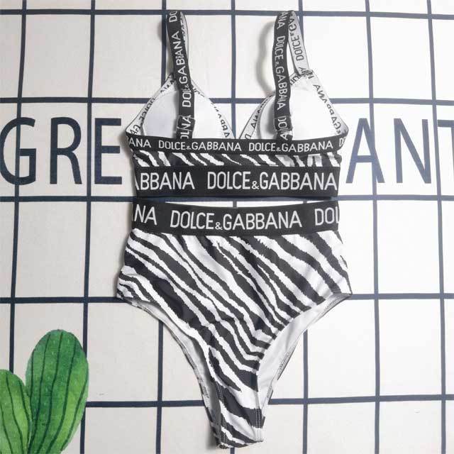 Zebra Print High Waist Bathing Suit