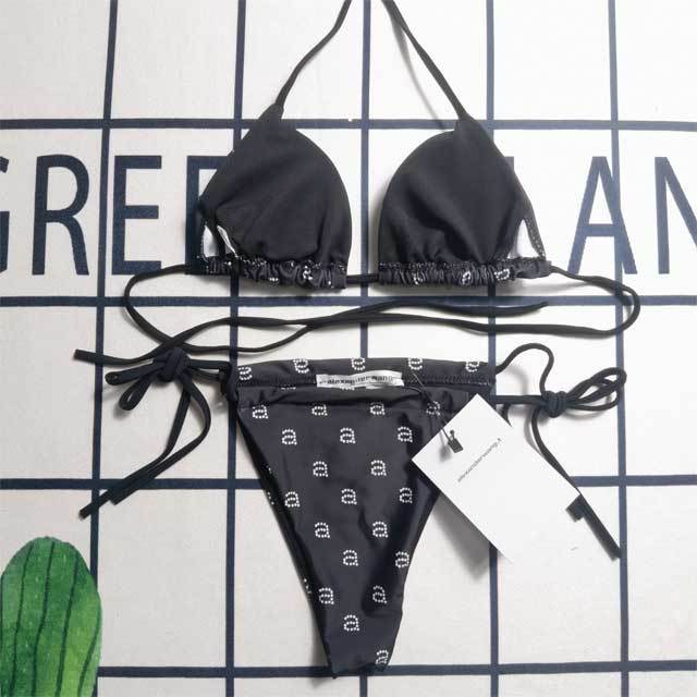 Printed Strappy Bikini Swimsuit