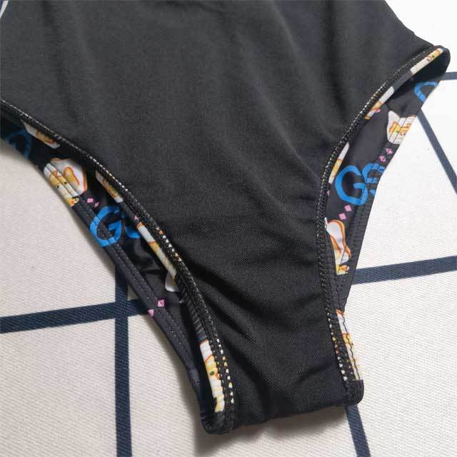 Cartton Print Backless One Piece