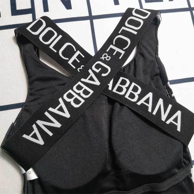 Letter Design Backless One Piece