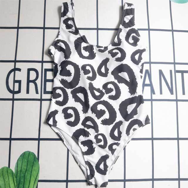 Letter Print Sleeveless One Piece