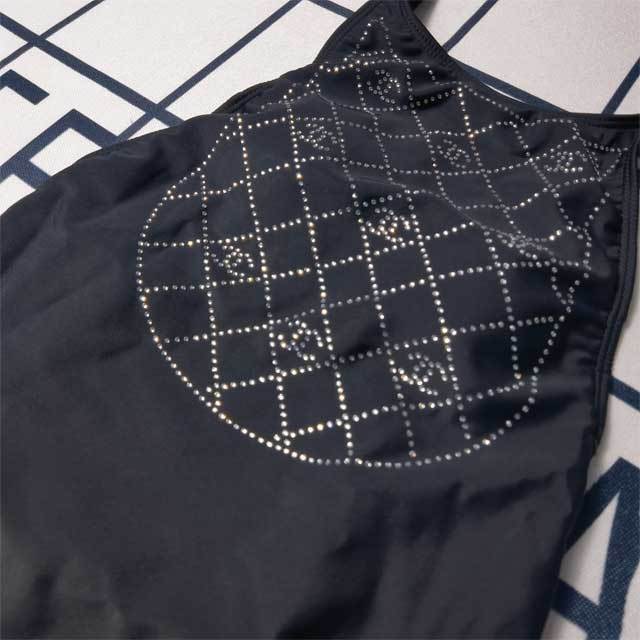 Rhinestones Backless One Piece