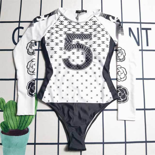 Printed Long Sleeve Swimwear