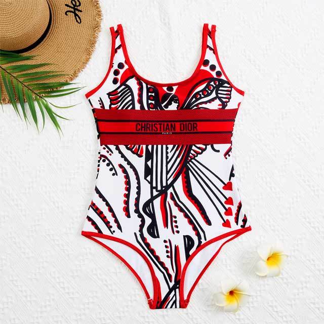 Printed Sexy Backless Swimwear