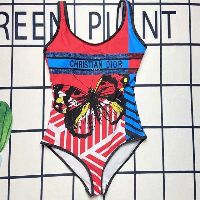 Printed Women Sexy Backless Swimsuit