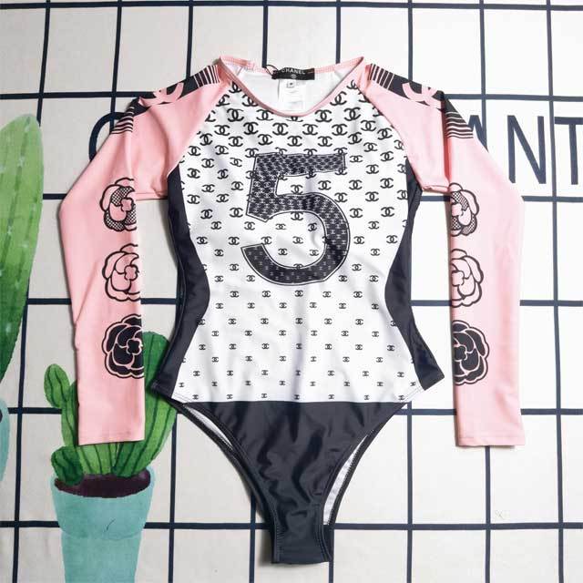 Printed Long Sleeve Swimwear