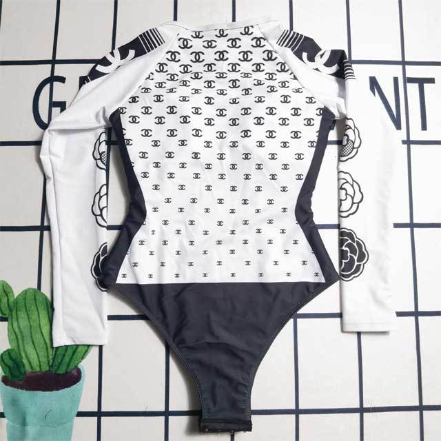 Printed Long Sleeve Swimwear