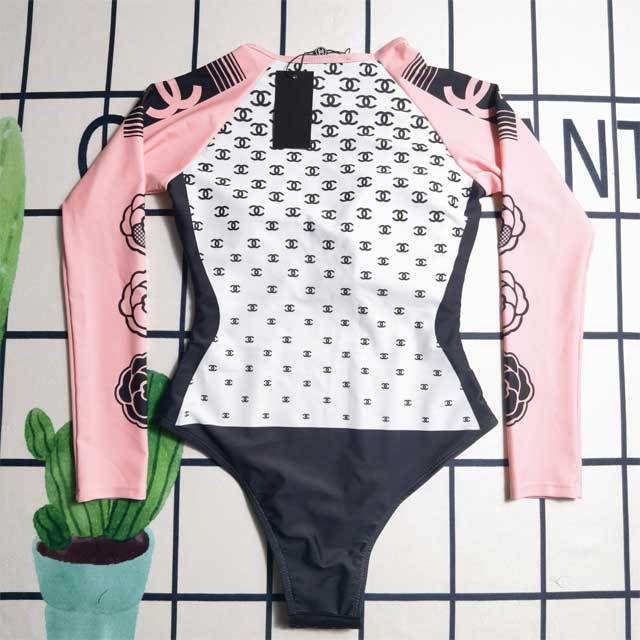 Printed Long Sleeve Swimwear