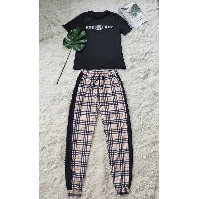 Plaid Print Casual Two Piece Set