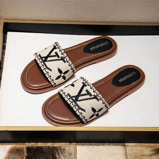 Embroidery Design Fashion Flat Slippers