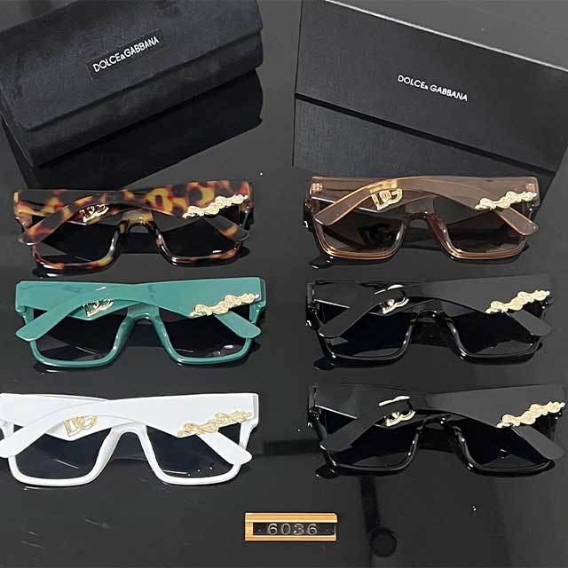 Luxury Brand Designer Vintage Square Sunglasses