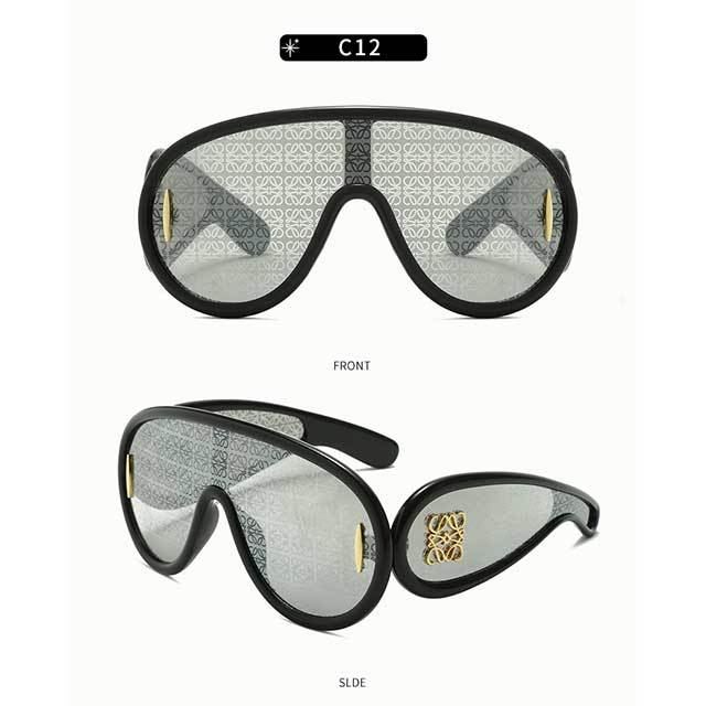 Luxury Brand Oversized Steampunk Eyewear Sunglasses