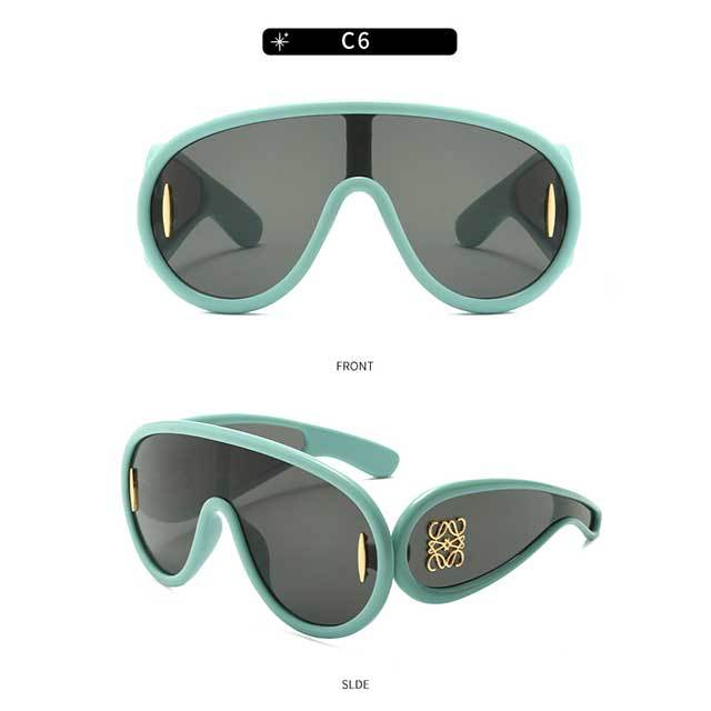 Luxury Brand Oversized Steampunk Eyewear Sunglasses