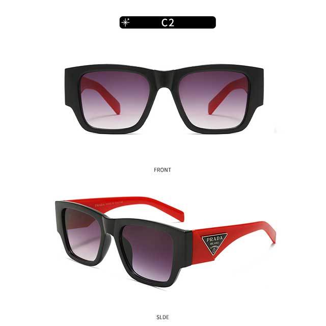 Rectangle Brand Designer Retro Sunglasses