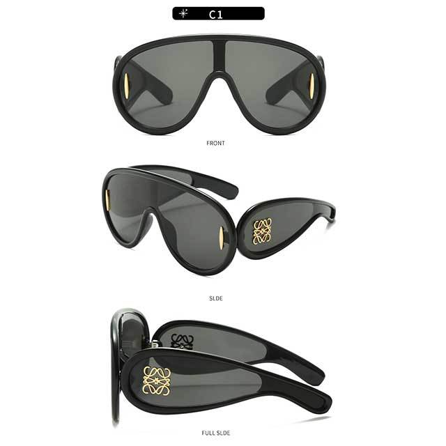 Luxury Brand Oversized Steampunk Eyewear Sunglasses