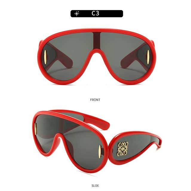 Luxury Brand Oversized Steampunk Eyewear Sunglasses