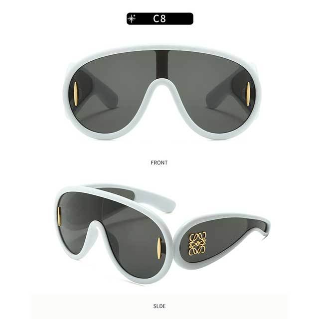 Luxury Brand Oversized Steampunk Eyewear Sunglasses