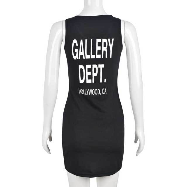 Letter Print Bodycon Vest Dress