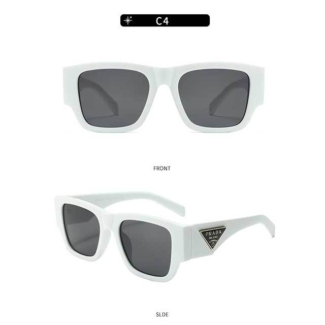 Rectangle Brand Designer Retro Sunglasses
