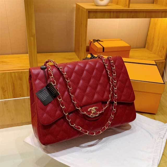 Leather Chained Crossbody Bag