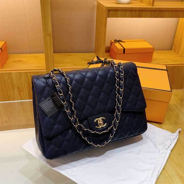 Leather Chained Crossbody Bag