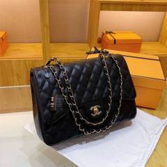 Leather Chained Crossbody Bag