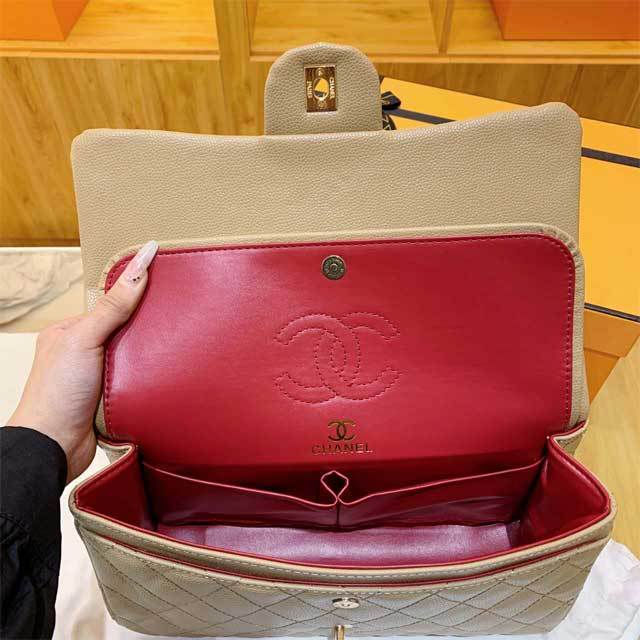 Chained Leather Messenger Bag
