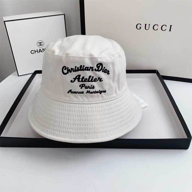 Letter Embroidery Bucket Hat