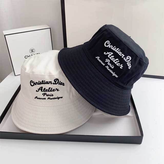 Letter Embroidery Bucket Hat