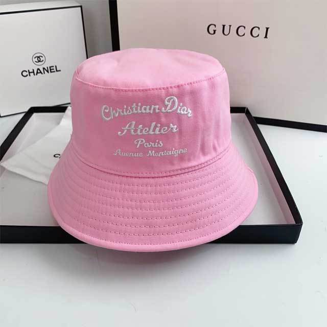 Letter Embroidery Bucket Hat