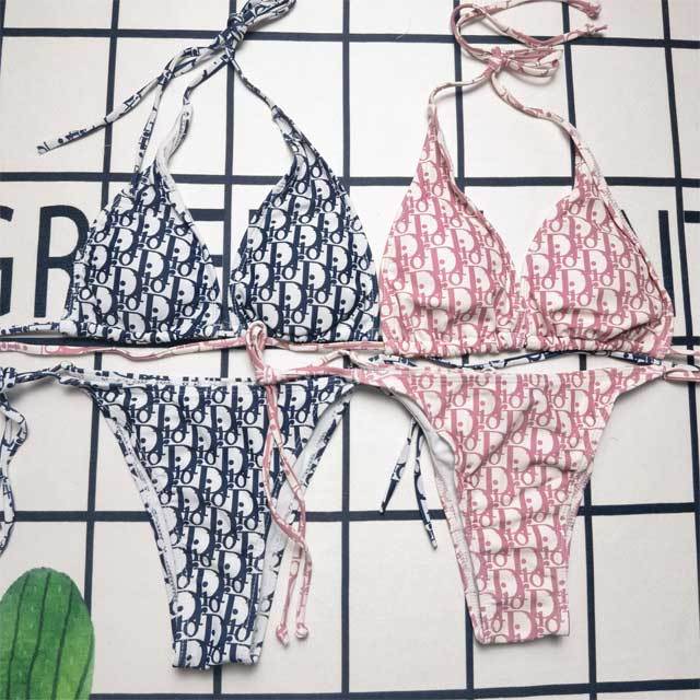 Letter Print Fashion Bikini Set
