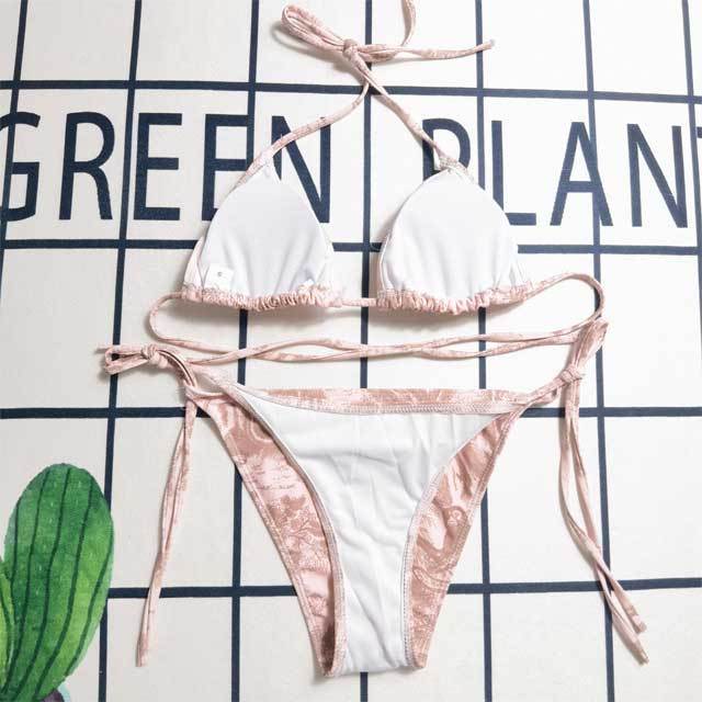 Printed Strappy Fashion Swimwear