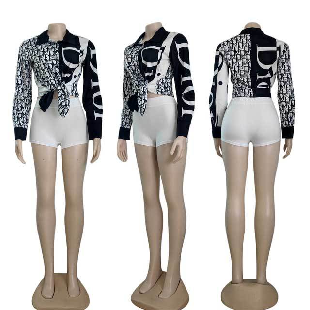 Printed Long Sleeve Women Shirt