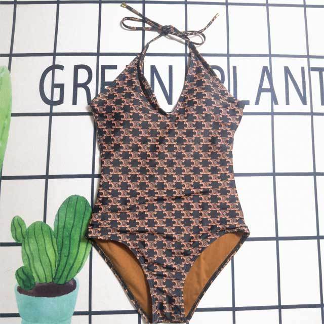 Printed Halter Sexy One Piece